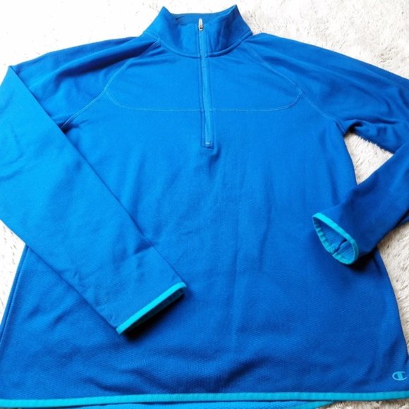 Champion Tops - Champion WARM CTRL XL Pullover Powertrain BLUE